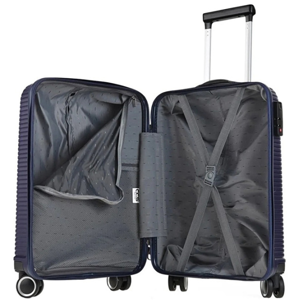 Чемодан CCS 5224 Set Тёмно-синий 105л   photo 6