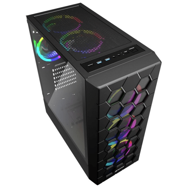 Calculator de jocuri Navigator 001 Black AMD Ryzen 5 5600 16 GB 500 GB 1 TB GeForce RTX 3050 WINDFORCE OC 8 GB photo 2
