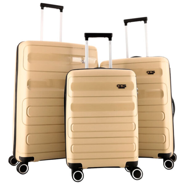 Чемодан CCS 5225 Set Бежевый 105л   photo 1