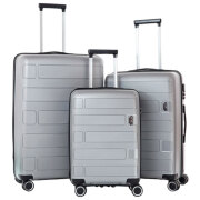 Valiză CCS 5236 Set Silver 105l  