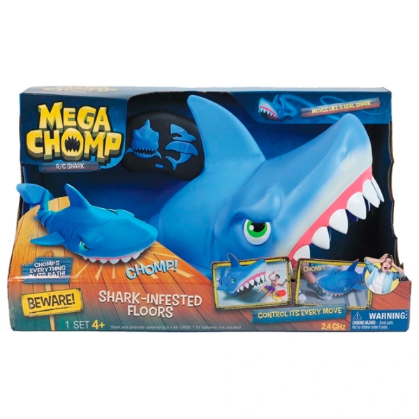 Радиоуправляемая игрушка Mega Chomp Shark 18493S Синий для мальчиков, 4+ photo 5