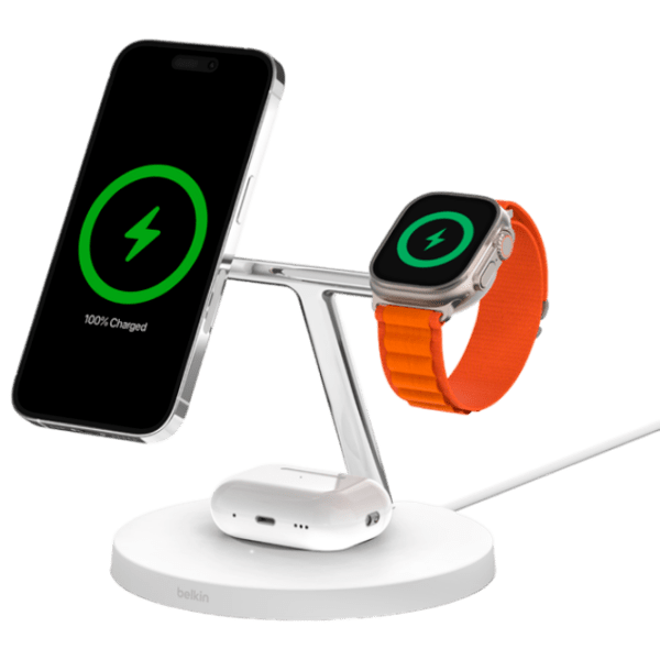Беспроводная зарядка Belkin BoostCharge Pro (15 Вт) Белый  / Белый photo 2
