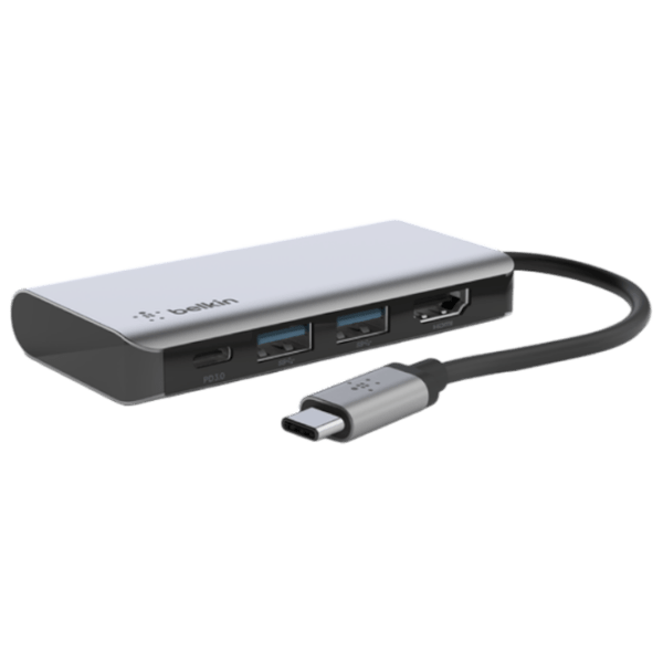 Адаптер Hub Belkin AVC006BTSGY Серебристый USB Type-C photo 1