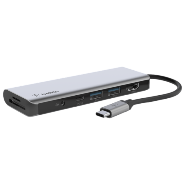 Адаптер Hub Belkin AVC009BTSGY Серебристый USB Type-C photo 1