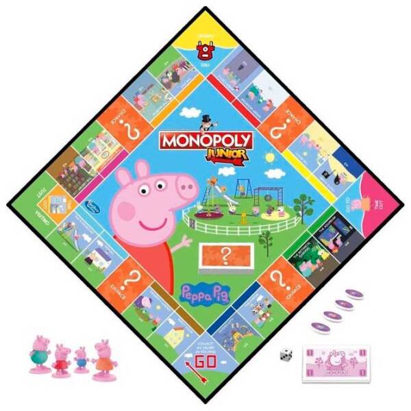 Joc de masă Mattel Junior Peppa Pig Monopoly, 5+ photo 2