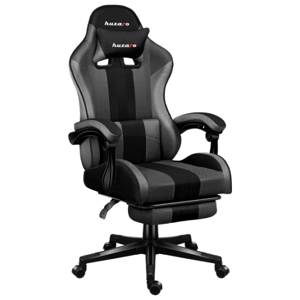 Scaun Gaming Huzaro Force 4.7 Gray Black  photo 1