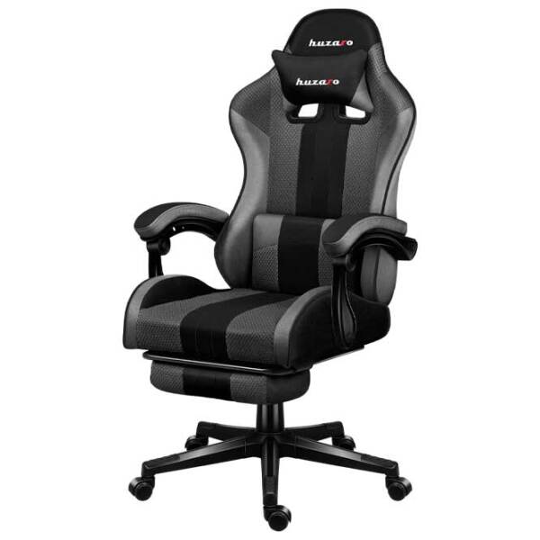 Scaun Gaming Huzaro Force 4.7 Gray Black  photo 3