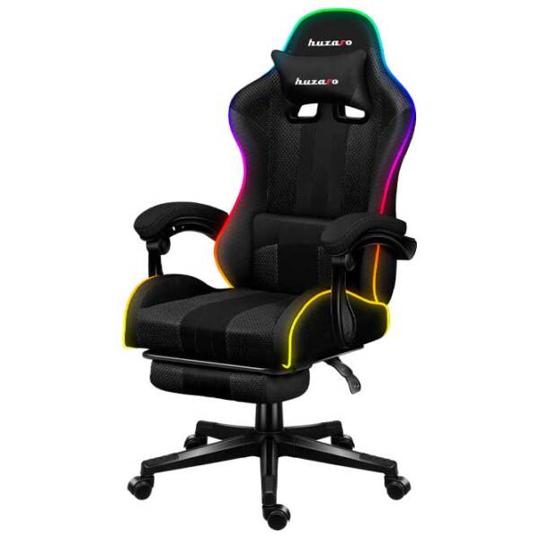 Scaun Gaming Huzaro Force 4.7 Black Orange  photo 3