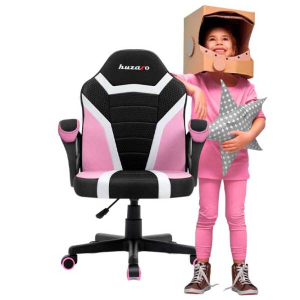 Игровое кресло для детей Huzaro Ranger 1.0 Kids 01036550 Розовый Черный  photo 5