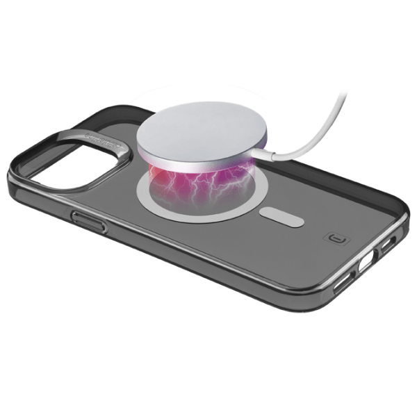 Чехол для смартфона Apple iPhone 15 (Gloss Mag) Прозрачный Black Cellularline, ТПУ, Back photo 2