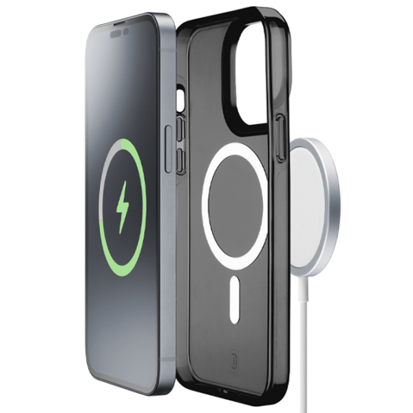 Чехол для смартфона Apple iPhone 15 (Gloss Mag) Прозрачный Black Cellularline, ТПУ, Back photo 3