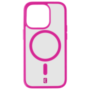 Чехол для смартфона Apple iPhone 15 Pro Max (Pop Mag) Прозрачный Розовый Cellularline, TPU, MagSafe Back