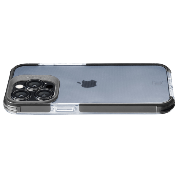 Husă pentru smartphone Apple iPhone 15 Pro (Tetra Force Strong Guard) Transparent Black Cellularline, TPU, Back photo 2