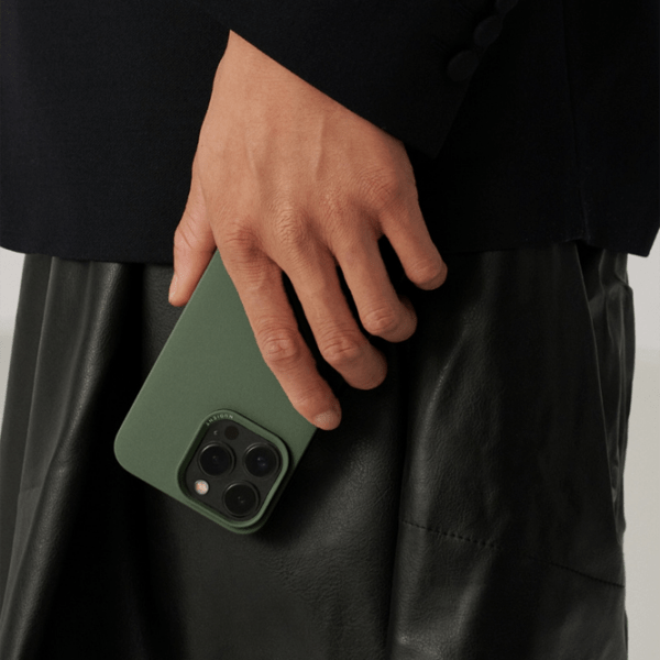 Husă pentru smartphone Apple iPhone 15 Pro Max (Thin) Pine Green Nudient, PC, Back photo 5