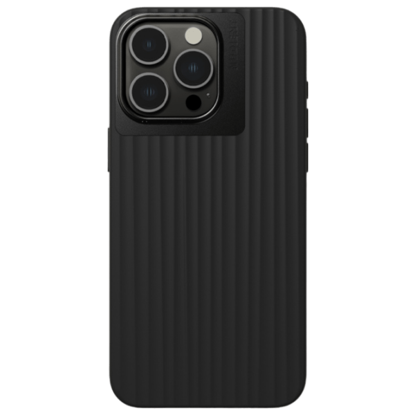 Husă pentru smartphone Apple iPhone 15 Pro Max (Bold) Charcoal Black Nudient, PC, Back photo 1