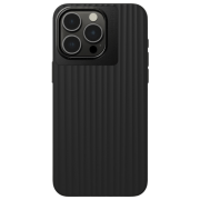 Husă pentru smartphone Apple iPhone 15 Pro Max (Bold) Charcoal Black Nudient, PC, Back