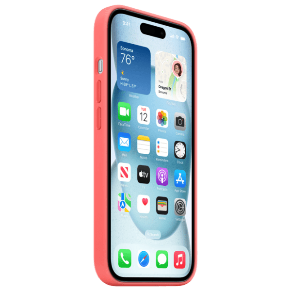 Чехол для смартфона Apple iPhone 15 (MT0V3ZM/ A) Гуава Красный Apple, TPU, Back photo 3