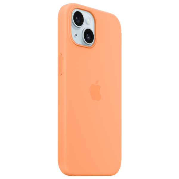 Husă pentru smartphone Apple iPhone 15 (MT0W3ZM/ A) Sorbet Orange Apple, TPU, MagSafe Back photo 2