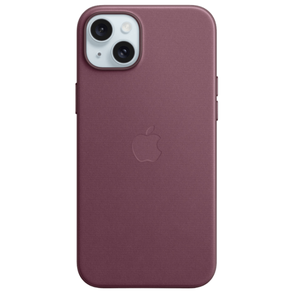 Husă pentru smartphone Apple iPhone 15 Plus (MT4A3ZM/ A) Mulberry Cherry Apple, FineWoven, MagSafe Back photo 1