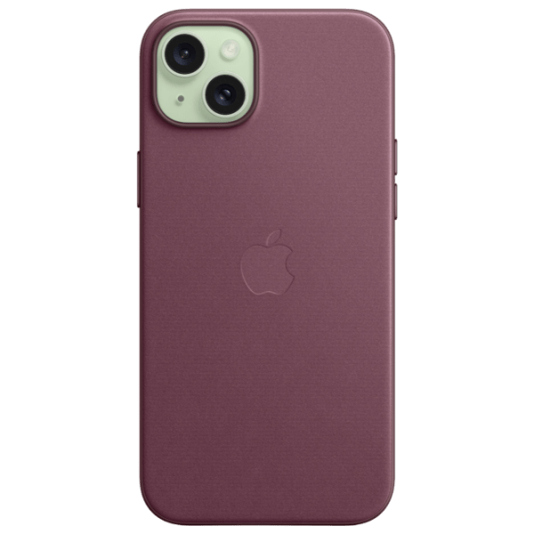 Husă pentru smartphone Apple iPhone 15 Plus (MT4A3ZM/ A) Mulberry Cherry Apple, FineWoven, MagSafe Back photo 2
