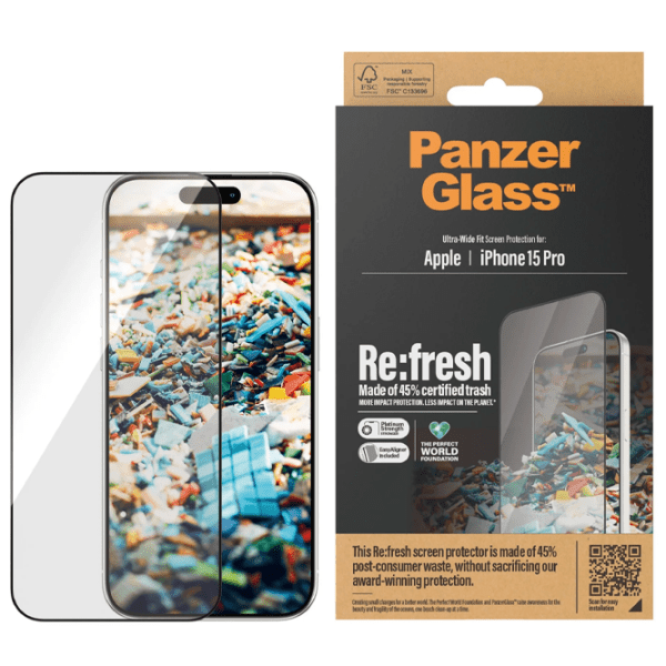 Защитное стекло для смартфона Apple iPhone 15 Pro PanzerGlass, 2.5D photo 4