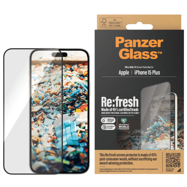 Защитное стекло для смартфона Apple iPhone 15 Plus PanzerGlass, 2.5D photo 4
