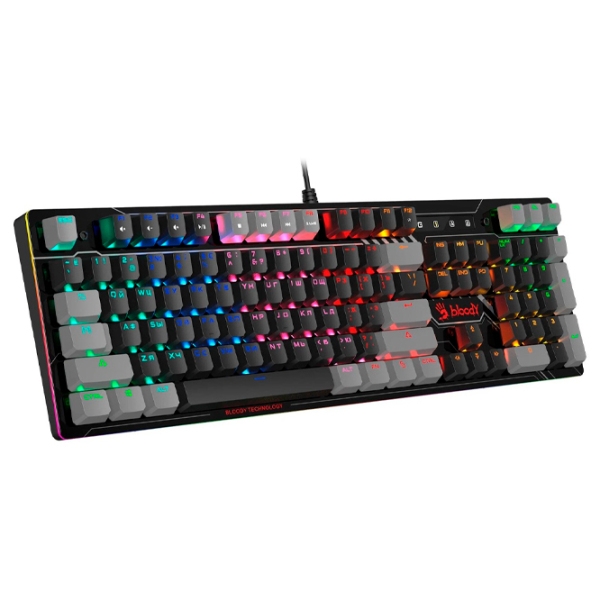 Tastatură A4Tech Bloody B808N Black Gaming, Cu fir photo 2