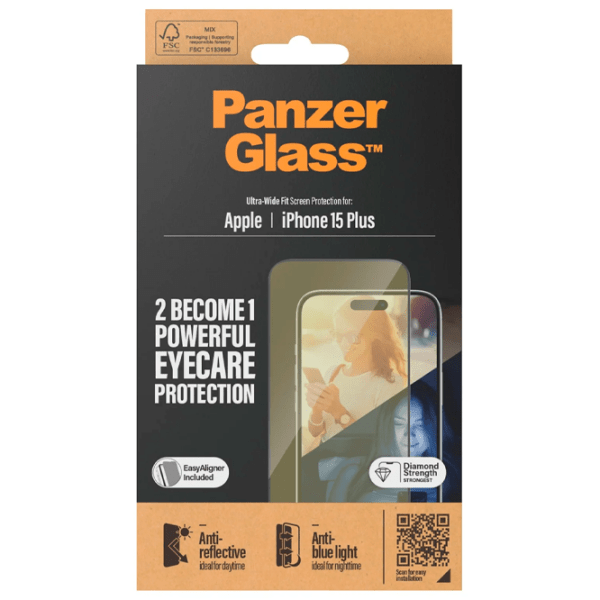 Защитное стекло для смартфона Apple iPhone 15 Plus PanzerGlass, 2.5D photo 3