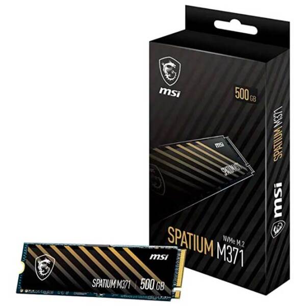 SSD MSI Spatium M371 M.2 NVMe 500 ГБ Скорость чтения: 2200 МБ/ с,
Скорость записи: 1150 MБ/ с photo 5