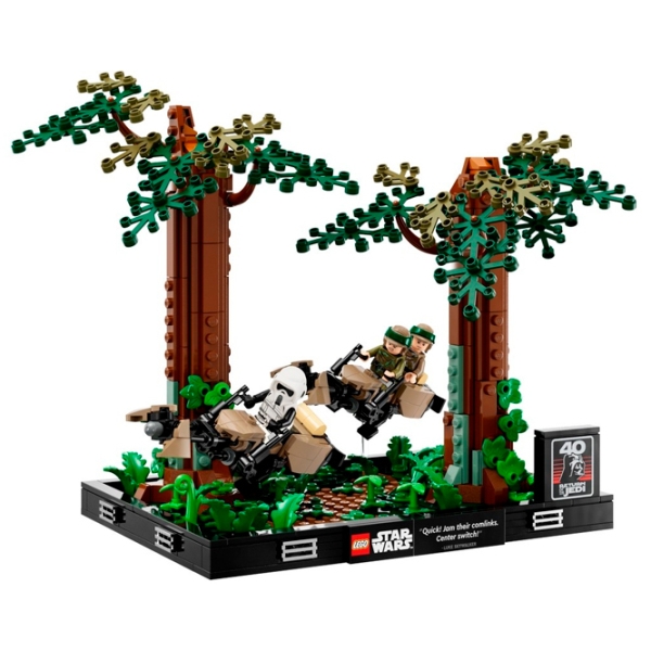 Constructor LEGO Lego Star Wars: Endor Speeder Chase Diorama Multicolor Numărul de piese 608, 18+ photo 2