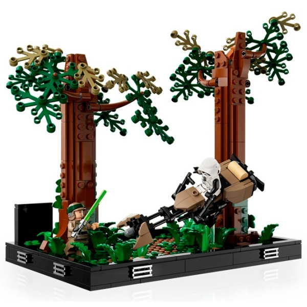 Constructor LEGO Lego Star Wars: Endor Speeder Chase Diorama Multicolor Numărul de piese 608, 18+ photo 3