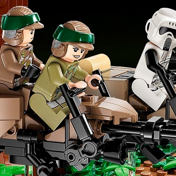 Constructor LEGO Lego Star Wars: Endor Speeder Chase Diorama Multicolor Numărul de piese 608, 18+ photo 7