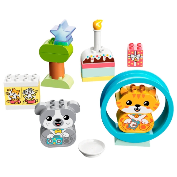 Constructor LEGO My First Puppy & Kitten With Sounds Multicolor Numărul de piese 22, 1+ photo 2