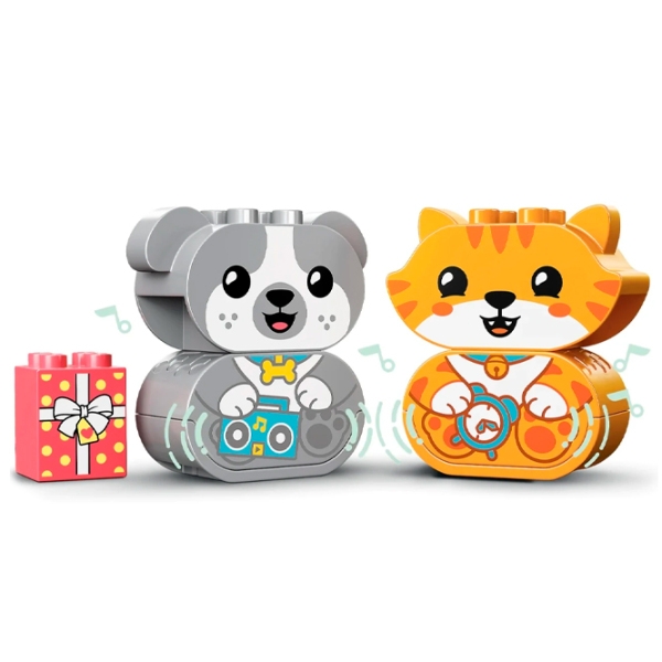 Constructor LEGO My First Puppy & Kitten With Sounds Multicolor Numărul de piese 22, 1+ photo 4