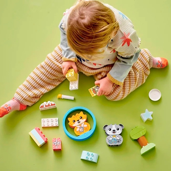Constructor LEGO My First Puppy & Kitten With Sounds Multicolor Numărul de piese 22, 1+ photo 10