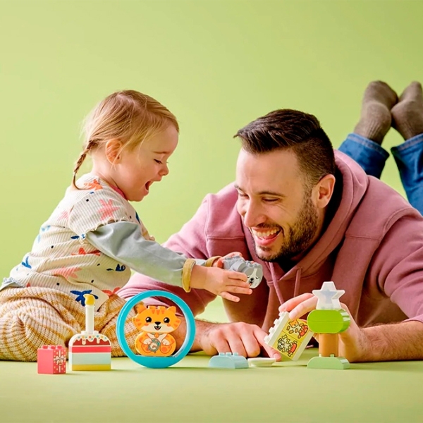 Constructor LEGO My First Puppy & Kitten With Sounds Multicolor Numărul de piese 22, 1+ photo 11