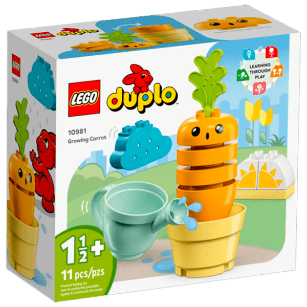 Constructor LEGO Growing Carrot Multicolor Numărul de piese 11, 1+ photo 1