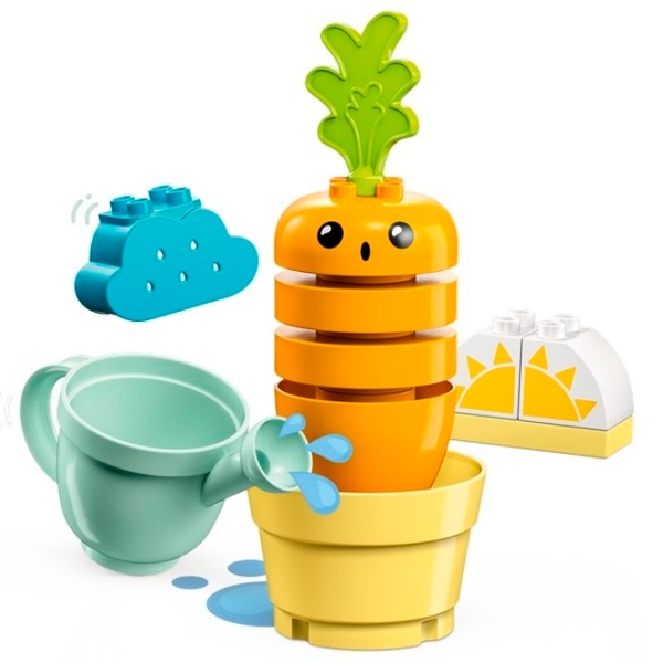 Constructor LEGO Growing Carrot Multicolor Numărul de piese 11, 1+ photo 3