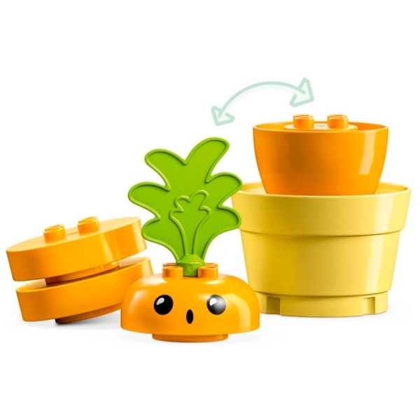 Constructor LEGO Growing Carrot Multicolor Numărul de piese 11, 1+ photo 4