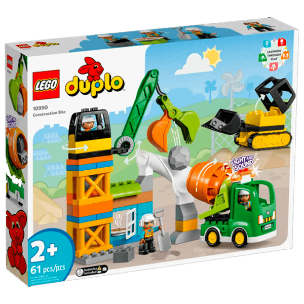 Constructor LEGO Construction Site Multicolor Numărul de piese 61, 2+ photo 1