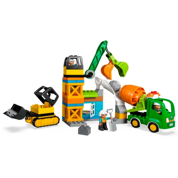 Constructor LEGO Construction Site Multicolor Numărul de piese 61, 2+ photo 2