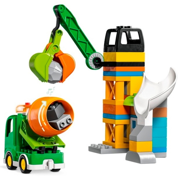 Constructor LEGO Construction Site Multicolor Numărul de piese 61, 2+ photo 4