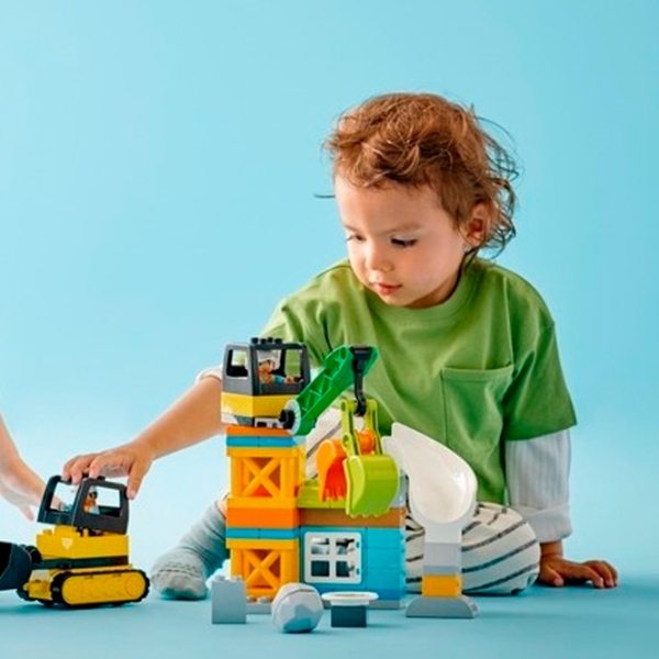 Constructor LEGO Construction Site Multicolor Numărul de piese 61, 2+ photo 7