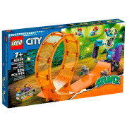 Constructor LEGO Smashing Chimpanzee Stunt Loop Multicolor Numărul de piese 226, 7+