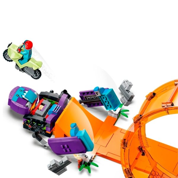 Constructor LEGO Smashing Chimpanzee Stunt Loop Multicolor Numărul de piese 226, 7+ photo 7