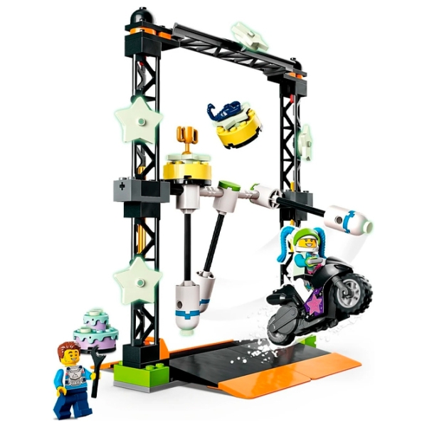 Constructor LEGO The Knockdown Stunt Challenge Multicolor Numărul de piese 117, 5+ photo 3