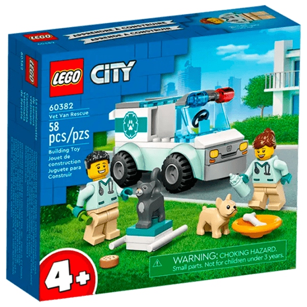 Constructor LEGO Vet Van Rescue Multicolor Numărul de piese 58, 4+ photo 1