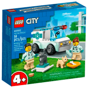 Constructor LEGO Vet Van Rescue Multicolor Numărul de piese 58, 4+