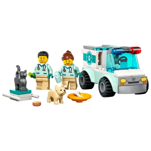 Constructor LEGO Vet Van Rescue Multicolor Numărul de piese 58, 4+ photo 2