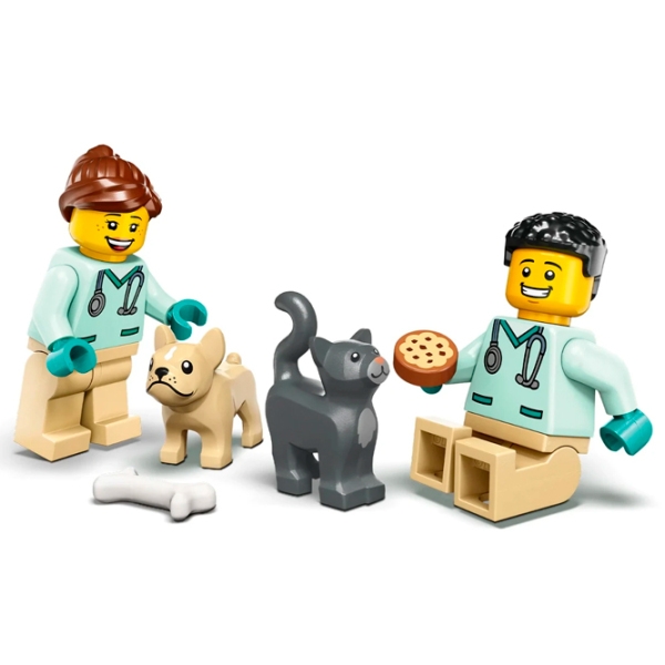 Constructor LEGO Vet Van Rescue Multicolor Numărul de piese 58, 4+ photo 4
